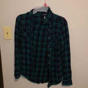 green plaid flannel!